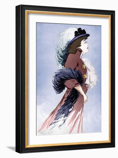 Jane Hading-Daniel de Losques-Framed Giclee Print