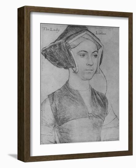 'Jane, Lady Lister', c1532-1543 (1945)-Hans Holbein the Younger-Framed Giclee Print