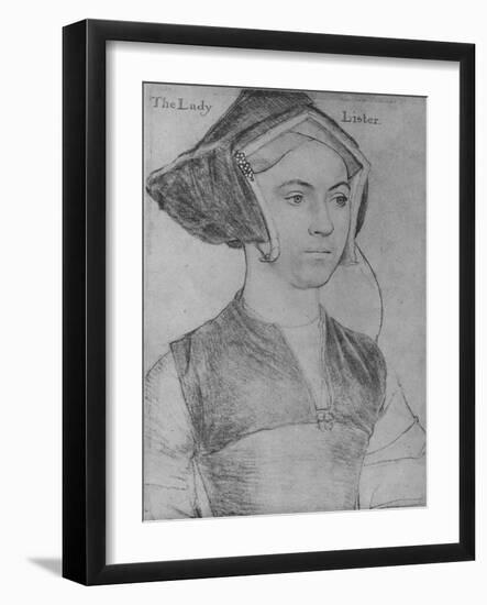 'Jane, Lady Lister', c1532-1543 (1945)-Hans Holbein the Younger-Framed Giclee Print