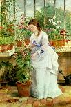 Young Lady in a Conservatory-Jane Maria Bowkett-Framed Giclee Print