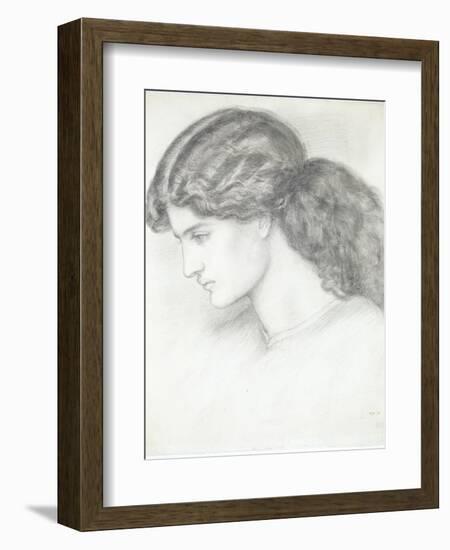 Jane Morris, the Wife of William Morris-Dante Gabriel Rossetti-Framed Giclee Print