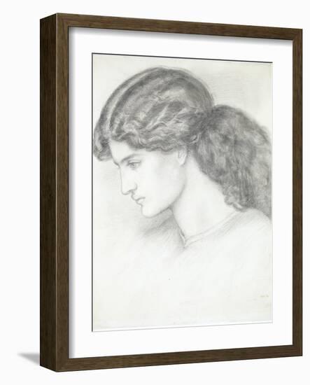 Jane Morris, the Wife of William Morris-Dante Gabriel Rossetti-Framed Giclee Print