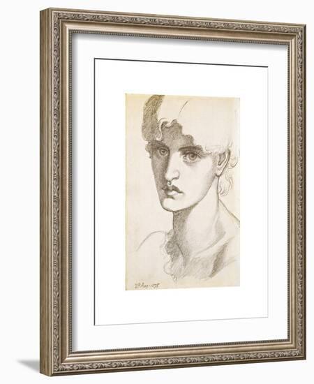 Jane Morris-Dante Gabriel Rossetti-Framed Premium Giclee Print