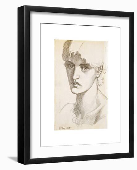 Jane Morris-Dante Gabriel Rossetti-Framed Premium Giclee Print