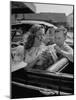 Jane Nigh and Fine Stopping at a Drive in For Cold Drinks-Walter Sanders-Mounted Photographic Print