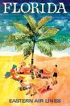 Florida - Eastern Air Lines - Sunbathers around Palm Tree-Jane Oliver-Art Print