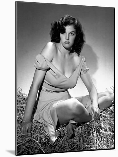 Jane Russell. "The Outlaw" 1943, Directed by Howard Hughes-null-Mounted Photographic Print