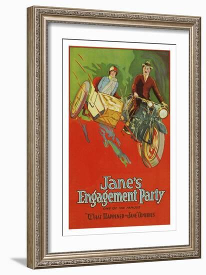 Jane's Engagement Party-null-Framed Art Print