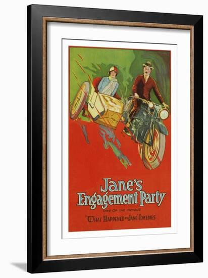 Jane's Engagement Party-null-Framed Art Print