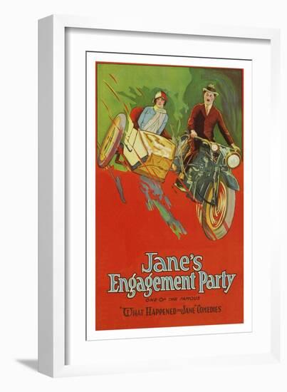 Jane's Engagement Party-null-Framed Art Print