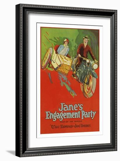 Jane's Engagement Party-null-Framed Art Print