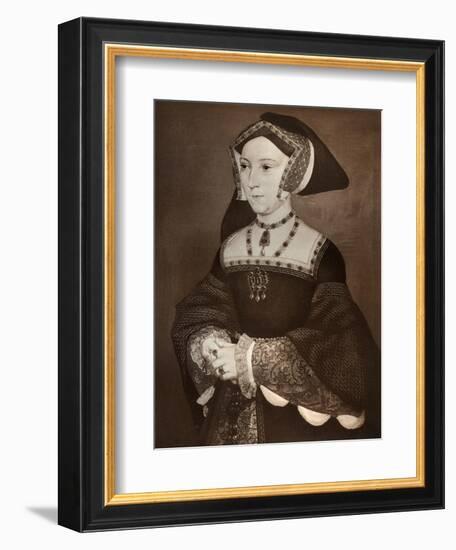 Jane Seymour, 1536-Hans Holbein the Younger-Framed Giclee Print