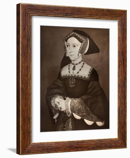 Jane Seymour, 1536-Hans Holbein the Younger-Framed Giclee Print