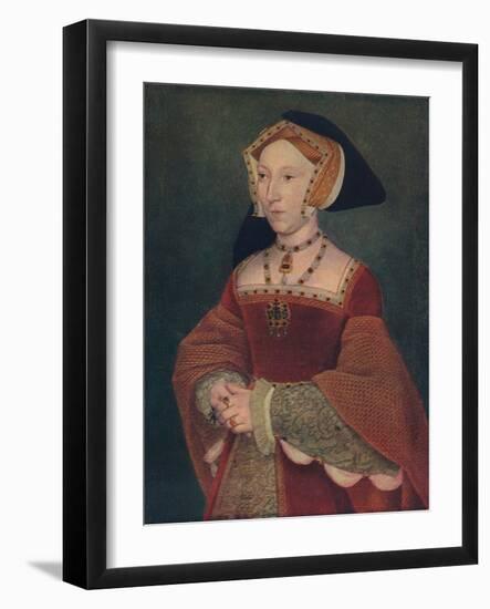 'Jane Seymour', 1537-Hans Holbein the Younger-Framed Giclee Print