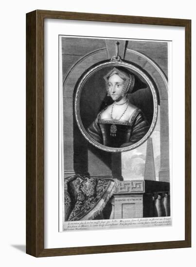 Jane Seymour, Queen Consort of England and Third Wife of Henry VIII-Cornelis Vermeulen-Framed Giclee Print