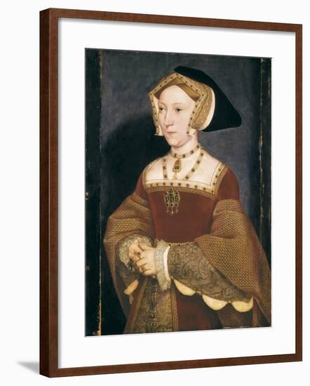 Jane Seymour, Queen of England-Hans Holbein the Younger-Framed Art Print