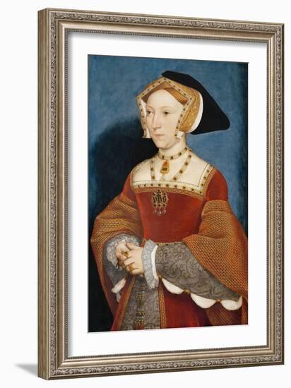 Jane Seymour, Queen of England-Hans Holbein the Younger-Framed Giclee Print