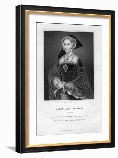 Jane Seymour, Third Wife and Queen of Henry VIII of England-R Cooper-Framed Giclee Print