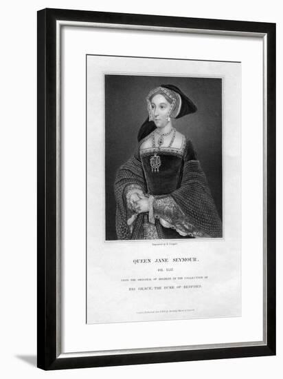 Jane Seymour, Third Wife and Queen of Henry VIII of England-R Cooper-Framed Giclee Print