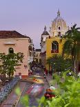 Colombia, Bolivar, Cartagena De Indias, Plaza Santa Teresa, Horse Cart and San Pedro Claver Church-Jane Sweeney-Photographic Print