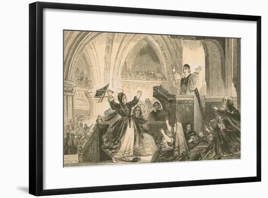 Janet Geddes in St. Giles' Church, Edinburgh, 1637-null-Framed Giclee Print