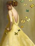 Little Wings Yellow-Janet Hill-Framed Giclee Print