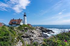 Cape Elizabeth, Maine, USA. Portland Head Light is a historic lighthouse.-Janet Horton-Photographic Print