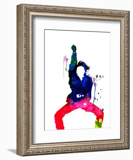 Janet Jackson Watercolor-Lana Feldman-Framed Premium Giclee Print