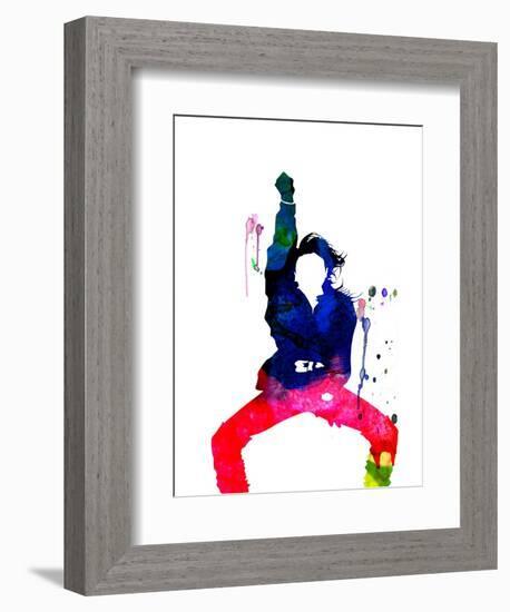 Janet Jackson Watercolor-Lana Feldman-Framed Premium Giclee Print