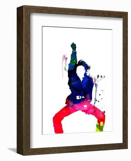 Janet Jackson Watercolor-Lana Feldman-Framed Premium Giclee Print