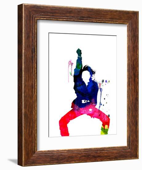 Janet Jackson Watercolor-Lana Feldman-Framed Premium Giclee Print