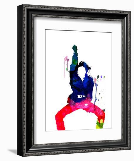 Janet Jackson Watercolor-Lana Feldman-Framed Premium Giclee Print