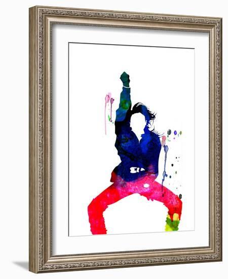 Janet Jackson Watercolor-Lana Feldman-Framed Art Print