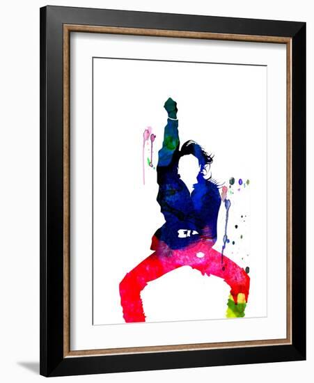 Janet Jackson Watercolor-Lana Feldman-Framed Art Print