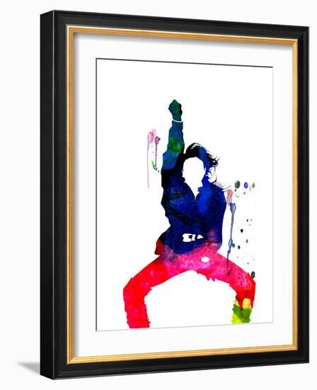 Janet Jackson Watercolor-Lana Feldman-Framed Art Print