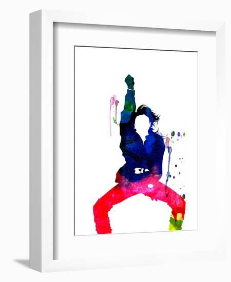 Janet Jackson Watercolor-Lana Feldman-Framed Art Print