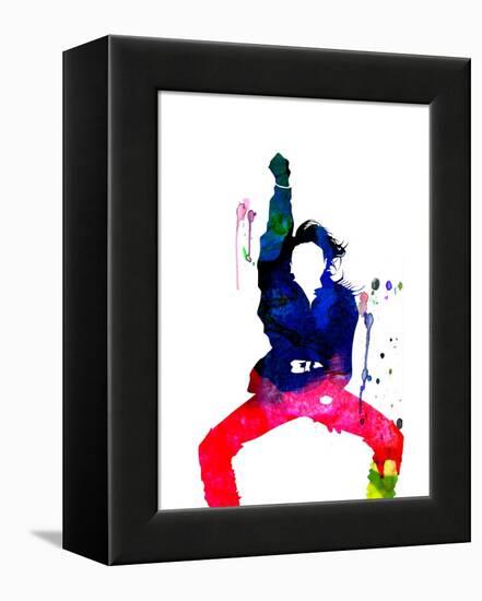 Janet Jackson Watercolor-Lana Feldman-Framed Stretched Canvas