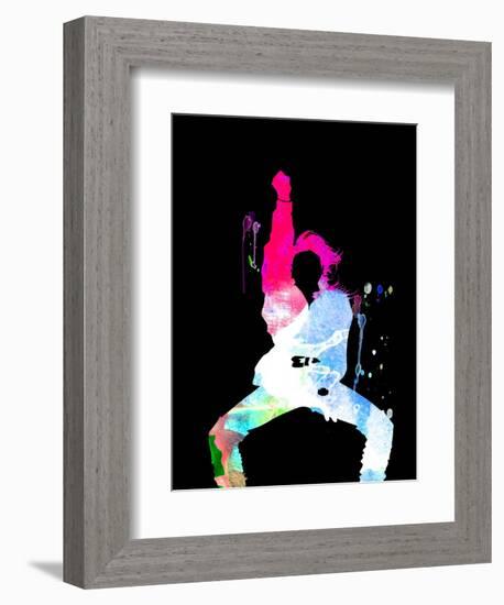 Janet Jackson Watercolor-Lana Feldman-Framed Premium Giclee Print