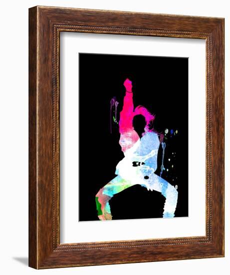 Janet Jackson Watercolor-Lana Feldman-Framed Premium Giclee Print