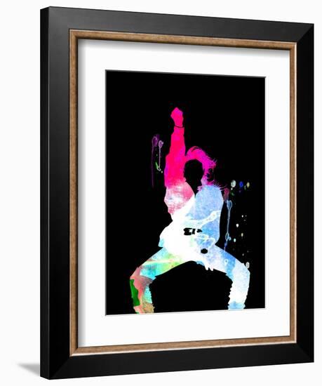 Janet Jackson Watercolor-Lana Feldman-Framed Premium Giclee Print