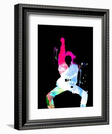 Janet Jackson Watercolor-Lana Feldman-Framed Premium Giclee Print