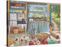 Teddy Bear Tea Party-Janet Kruskamp-Stretched Canvas