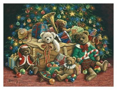 teddy bear paintings