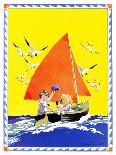 Sailing - Child Life-Janet Laura Scott-Framed Premier Image Canvas