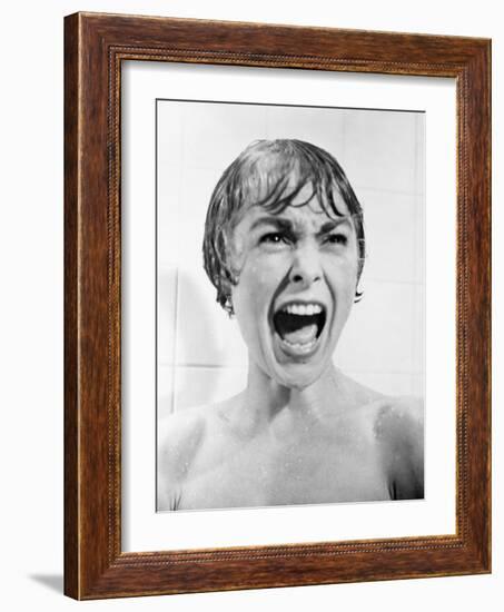 Janet Leigh. 1960 "Psycho" Directed by Alfred Hitchcock-null-Framed Photographic Print