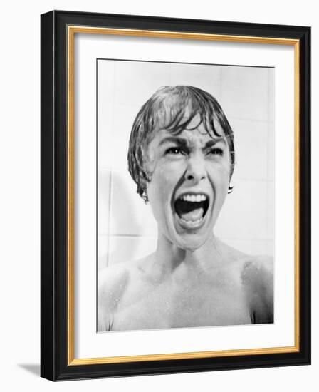 Janet Leigh. 1960 "Psycho" Directed by Alfred Hitchcock-null-Framed Photographic Print