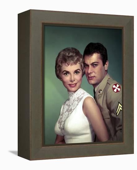 Janet Leigh and Tony Curtis THE PERFECT FURLOUGH, 1958 directed by BLAKE EDWARDS (photo)-null-Framed Stretched Canvas