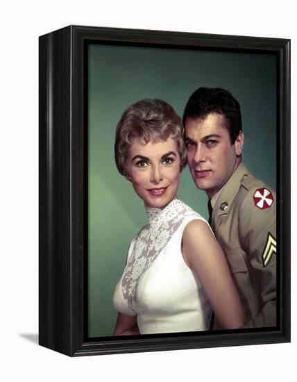 Janet Leigh and Tony Curtis THE PERFECT FURLOUGH, 1958 directed by BLAKE EDWARDS (photo)-null-Framed Stretched Canvas