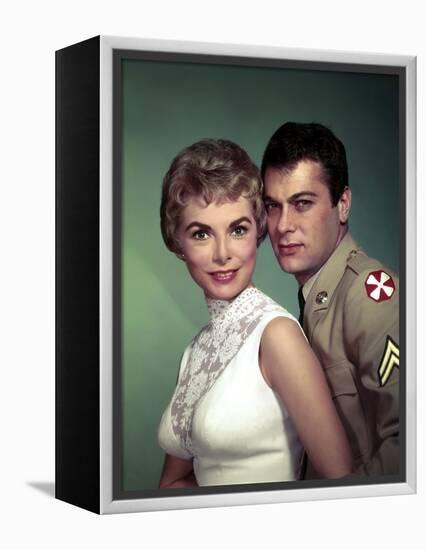 Janet Leigh and Tony Curtis THE PERFECT FURLOUGH, 1958 directed by BLAKE EDWARDS (photo)-null-Framed Stretched Canvas