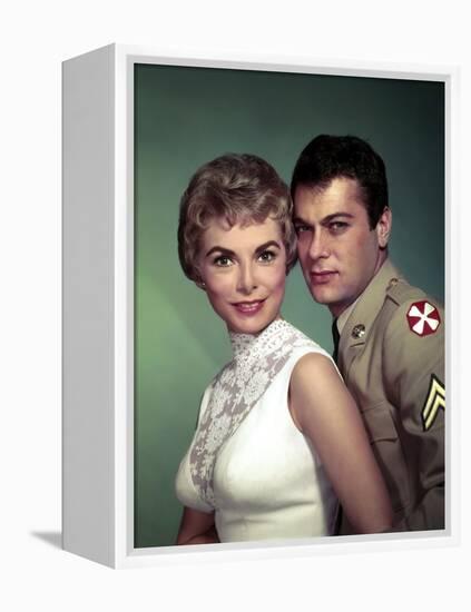 Janet Leigh and Tony Curtis THE PERFECT FURLOUGH, 1958 directed by BLAKE EDWARDS (photo)-null-Framed Stretched Canvas
